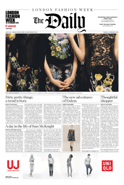 L o n d o n   f a... reportINg from fashIoN&rsquo;s froNt lINe vIew the daIly oNlINe: