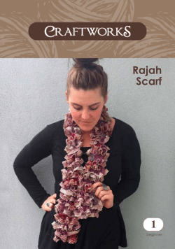 1 Rajah Scarf beginner