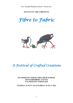 Fibre to Fabric  A Festival of Crafted Creations