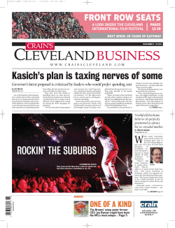 Kasich&rsquo;s plan is taxing nerves of some