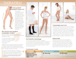 THERAFIRM What does gradient compression hosiery do?