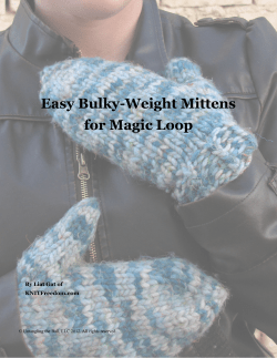 Easy Bulky-Weight Mittens for Magic Loop By Liat Gat of KNITFreedom.com