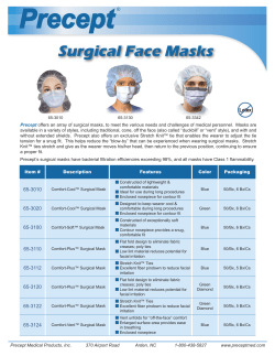 Precept Surgical Face Masks ® Latex