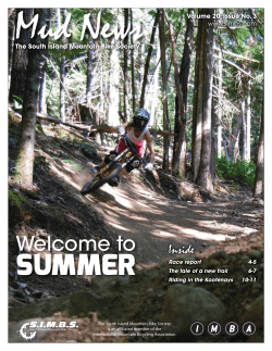 Mud News SUMMER Welcome to Inside