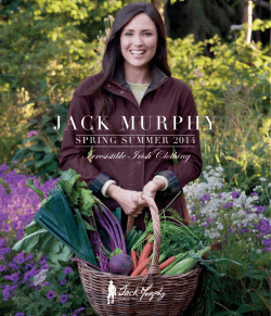 JACK MURPHY Irresistible Irish Clothing SPRING SUMMER 2014