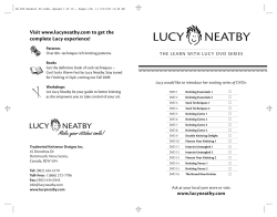 Visit www.lucyneatby.com to get the complete Lucy experience!