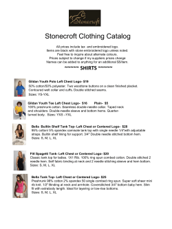 Stonecroft Clothing Catalog