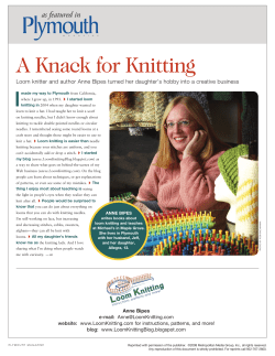 A Knack for Knitting I as featured in