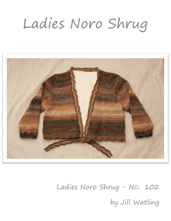 Ladies Noro Shrug Ladies Noro Shrug - N . 102