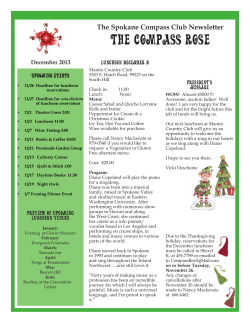 The Compass Rose The Spokane Compass Club Newsletter Upcoming Events Luncheon December 3