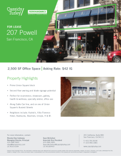 207 Powell | Property Highlights San Francisco, CA