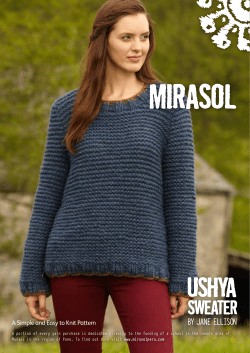 Mirasol Ushya sweater BY JANE ELLISON