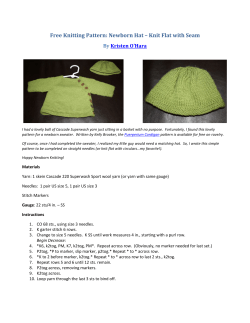 Free Knitting Pattern: Newborn Hat – Knit Flat with Seam y