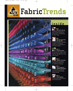 FabricTrends Fabric Trends i n s i d e