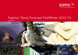 Fashion Trend Forecast Fall/Winter 2012-13. www.sippo.ch