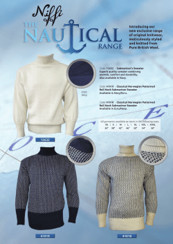 Introducing our new exclusive range of original knitwear, meticulously styled