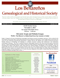 Los Bexareños Genealogical and Historical Society