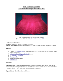 Pink Scallop-Edge Skirt Free Skirt Knitting Pattern For Girls