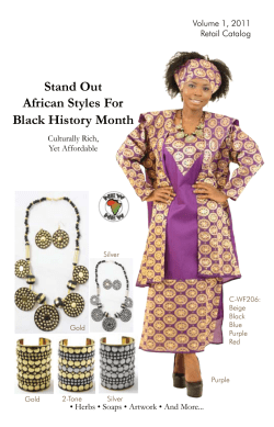 Stand Out African Styles For Black History Month Volume 1, 2011