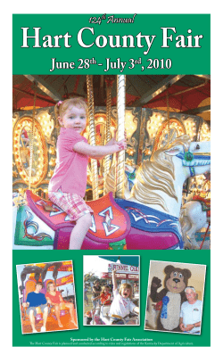 Hart County Fair June 28 - July 3