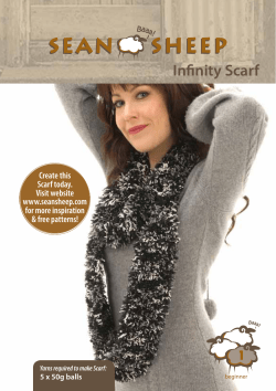 Infinity Scarf Create this Scarf today. Visit website