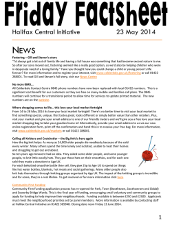 N  EWS Halifax Central Initiative