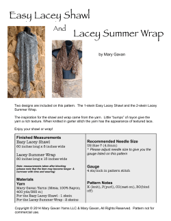 Easy Lacey Shawl Lacey Summer Wrap And