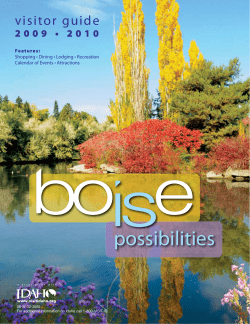 possibilities visitor guide Features: