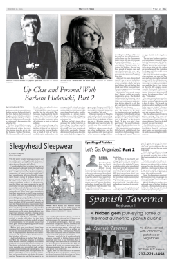 Barbara Hulanicki Interview & Fashion Tips - Epoch Times 2009