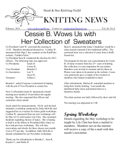 KNITTING NEWS Cessie B. Wows Us with Her Collection of  Sweaters