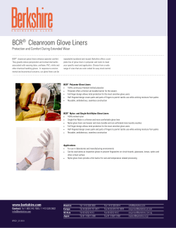 BCR Cleanroom Glove Liners ®