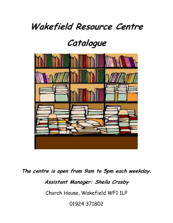 Wakefield Resource Centre Catalogue