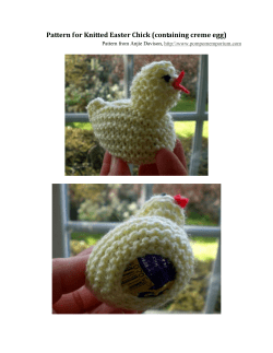 Pattern for Knitted Easter Chick (containing creme egg) on,  http:\\www.pompomemporium.com
