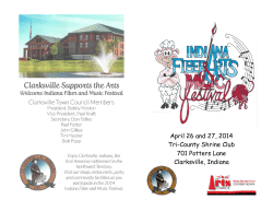 April 26 and 27, 2014 Tri-County Shrine Club 701 Potters Lane Clarksville, Indiana