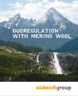 Duoregulation™ with merino wool