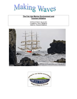 The Fair Isle Marine Environment and Tourism Initiative NEWSLETTER 9: March 2012