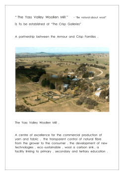&ldquo; The  Yass  Valley  Woollen  Mill &rdquo;...  is  t