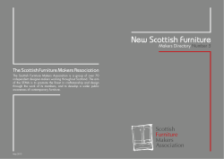New Scottish Furniture The Scottish Furniture Makers Association Makers Directory Number 5