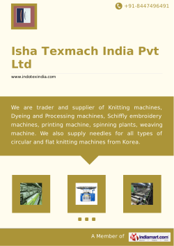 Isha Texmach India Pvt Ltd