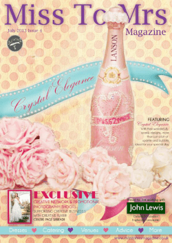 Miss to Mrs Magazine | 1