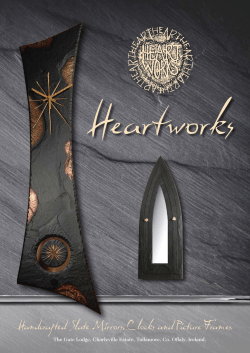 Heartworks Handcrafted Slate Mirrors, Clocks and Picture Frames.