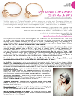 22-25 March 2012 Craft Central