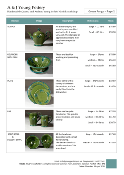 A &amp; J Young Pottery Green Range – Page 1