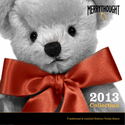 2013 Collection Traditional &amp; Limited Edition Teddy Bears
