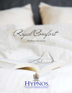H YPNOS T h e S t o r y o f... THE MOST COMFORTABLE BEDS IN THE WORLD