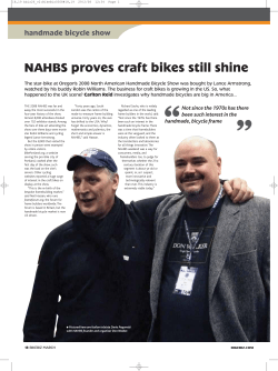 NAHBS proves craft bikes still shine NEWS handmade bicycle show