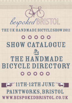 bespoked BRISTOL show catalogue the handmade