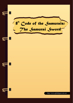 8  Code of the Samurais: The Samurai Sword th