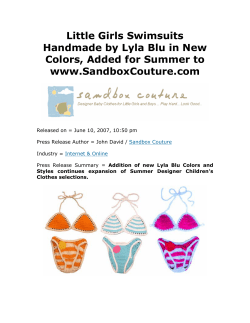 Little Girls Swimsuits Handmade by Lyla Blu in New www.SandboxCouture.com
