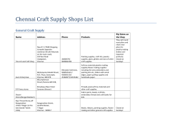 Chennai Craft Supply Shops List General Craft Supply My Notes on Name